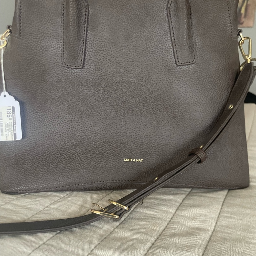 Matt & Nat Taupe Vegan Tote, Beautiful!